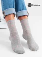 Изображение товара «Набор женских носков (5 пар) «С1485 [серый]» арт 85772» из магазина «Ивановский-Текстиль.РФ»