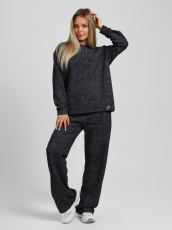 Изображение товара «Женский костюм (джемпер+брюки) из футера «Салли [черный]» арт 81041» из магазина «Ивановский-Текстиль.РФ»