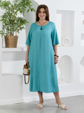 Изображение товара «Женское платье из плательной ткани «Камео-1 [бирюзовый]» арт 89429» из магазина «Ивановский-Текстиль.РФ»