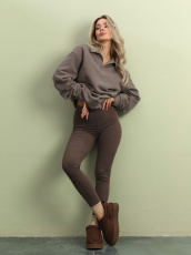 Изображение товара «Женские брюки из селаника «Силаник-2 [шоколадный]» арт 87075» из магазина «Ивановский-Текстиль.РФ»