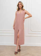 Изображение товара «Женское платье из плательной ткани «Сибелла-1 [пудровый]» арт 89244» из магазина «Ивановский-Текстиль.РФ»