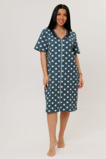 Изображение товара «Женский халат (на молнии) из кулирки «2141/2» арт 89507» из магазина «Ивановский-Текстиль.РФ»