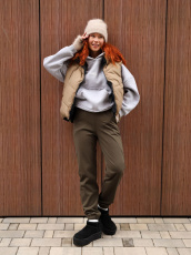 Изображение товара «Женские брюки из футера с мехом «2252/3» арт 86865» из магазина «Ивановский-Текстиль.РФ»