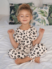 Изображение товара «Пижама для девочки (футболка+брюки) из интерлока «Маркиза» арт 86757» из магазина «Ивановский-Текстиль.РФ»