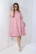 Изображение товара «Женское платье из кулирки пенье «Каскад-1 [лососевый]» арт 82660» из магазина «Ивановский-Текстиль.РФ»