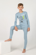 Изображение товара «Пижама для мальчика из интерлока «Для мальчика колор-2 [серый]» арт 72591» из магазина «Ивановский-Текстиль.РФ»