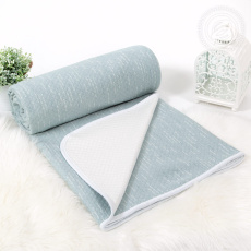 Изображение товара «Одеяло-покрывало из трикотажа «Бусы зеленые» арт 83074» из магазина «Ивановский-Текстиль.РФ»