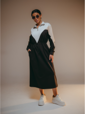 Изображение товара «Женское платье из футера с лайкрой пенье «Одри [черный]» арт 85723» из магазина «Ивановский-Текстиль.РФ»