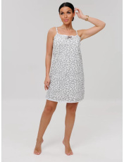 Изображение товара «Женская сорочка из кулирки «Сор- 96 (К) (леопард-серый)» арт 87005» из магазина «Ивановский-Текстиль.РФ»