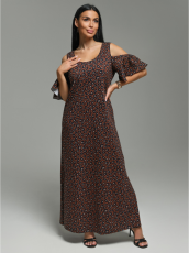 Изображение товара «Женское платье из кулирки «Новелла [шоколад]» арт 84869» из магазина «Ивановский-Текстиль.РФ»