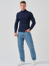 Изображение товара «Мужская водолазка из кашкорсе «1937-Кш (темно-синий)» арт 86450» из магазина «Ивановский-Текстиль.РФ»