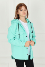 Изображение товара «Бомбер для девочки из футера «7008б12-106» арт 79873» из магазина «Ивановский-Текстиль.РФ»