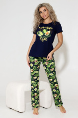 Изображение товара «Женский костюм (футболка+брюки) из кулирки «1677кф01-101» арт 80134» из магазина «Ивановский-Текстиль.РФ»