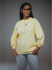 Изображение товара «Женский свитшот из футера 2х нитки пенье фирча «Символ [желтый]» арт 86787» из магазина «Ивановский-Текстиль.РФ»