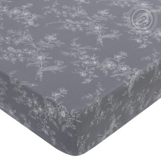 Изображение товара «Простыня на резинке из поплина «Луара» арт 82001» из магазина «Ивановский-Текстиль.РФ»