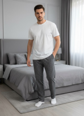 Изображение товара «Мужские брюки из кулирки «2197/2» арт 86656» из магазина «Ивановский-Текстиль.РФ»