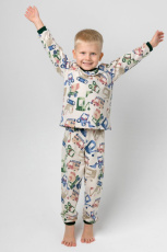 Изображение товара «Пижама для мальчика из футера с начесом «Спецтехника» арт 73869» из магазина «Ивановский-Текстиль.РФ»