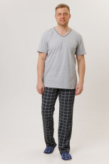 Изображение товара «Мужской костюм (футболка+брюки) из кулирки «1737/1» арт 89225» из магазина «Ивановский-Текстиль.РФ»