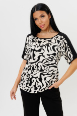 Изображение товара «Посл размер Женская футболка из вискозы «2205/1» арт 85952» из магазина «Ивановский-Текстиль.РФ»