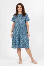 Изображение товара «Женское платье из кулирки пенье «Лабиринт-1 [серый]» арт 90005» из магазина «Ивановский-Текстиль.РФ»