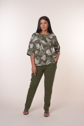 Изображение товара «Женский костюм (футболка+брюки) из кулирки «1398/2» арт 74042» из магазина «Ивановский-Текстиль.РФ»