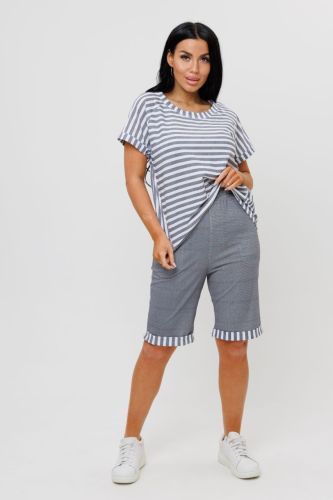 Изображение товара «Женский костюм (футболка+шорты) из кулирки «1968/2» арт 89915» из магазина «Ивановский-Текстиль.РФ»