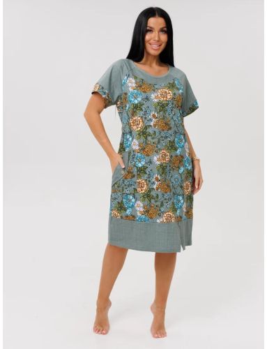 Изображение товара «Женская туника из кулирки «Т-113 (К) (серый)» арт 87909» из магазина «Ивановский-Текстиль.РФ»