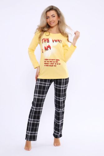 Изображение товара «Женский костюм (футболка+брюки) из кулирки «51153» арт 78332» из магазина «Ивановский-Текстиль.РФ»