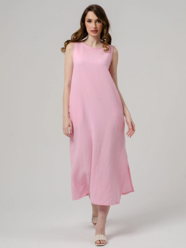 Изображение товара «Женский сарафан из муслина «Муслин 2319-Мус (розовый)» арт 83761» из магазина «Ивановский-Текстиль.РФ»