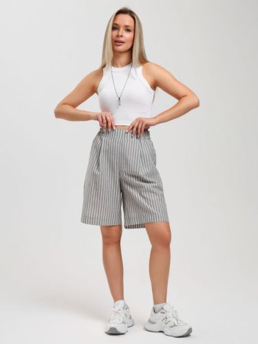 Изображение товара «Женские шорты из плательной ткани «Летний день-3 [серый]» арт 85050» из магазина «Ивановский-Текстиль.РФ»