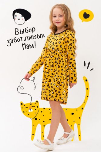 Изображение товара «Платье для девочки из кулирки «Модница» арт 73486» из магазина «Ивановский-Текстиль.РФ»
