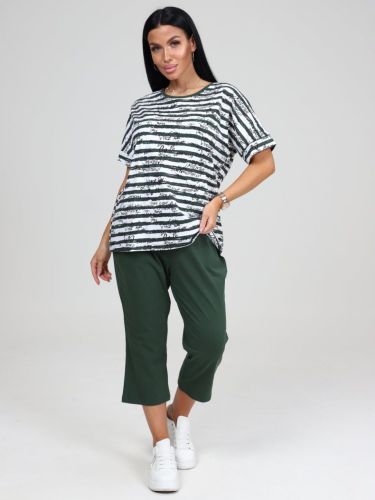 Изображение товара «Женский костюм (футболка+брюки) из кулирки «3524кб-119» арт 84278» из магазина «Ивановский-Текстиль.РФ»