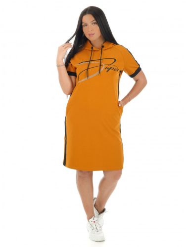 Изображение товара «Женское платье из футера «Хелена [горчица]» арт 83474» из магазина «Ивановский-Текстиль.РФ»