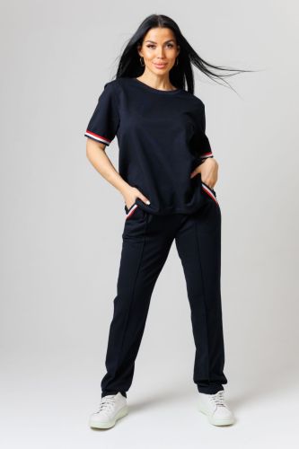 Изображение товара «Женский костюм (футболка+брюки) из футера «2013/2» арт 86253» из магазина «Ивановский-Текстиль.РФ»