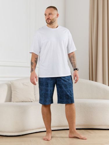 Изображение товара «Мужские шорты из кулирки «Тор-2 [лен]» арт 86743» из магазина «Ивановский-Текстиль.РФ»