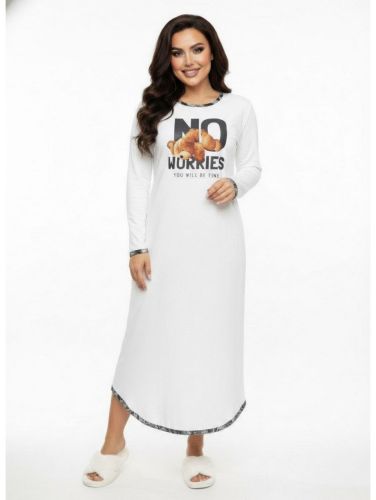 Изображение товара «Женская сорочка из футера с начесом «Мелодия» арт 88118» из магазина «Ивановский-Текстиль.РФ»