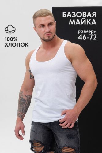 Изображение товара «Мужская майка из кулирки «14483/захар» арт 83313» из магазина «Ивановский-Текстиль.РФ»