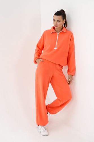 Изображение товара «Женский костюм (толстовка+брюки) из флиса «Скай-2 [коралловый]» арт 78166» из магазина «Ивановский-Текстиль.РФ»
