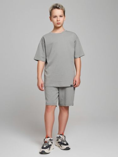 Изображение товара «Костюм для мальчика (футболка+шорты) из кулирки «Азарт-2 [серый]» арт 84989» из магазина «Ивановский-Текстиль.РФ»