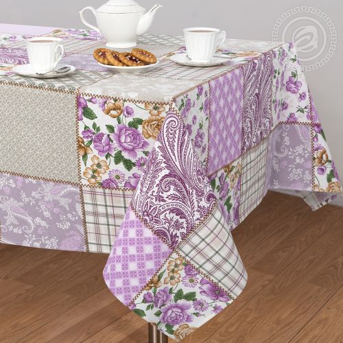 Изображение товара «Скатерть из рогожки «Лаванда» арт 63692» из магазина «Ивановский-Текстиль.РФ»