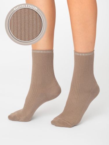 Изображение товара «Набор женских носков (5 пар) «С2422 [темно-бежевый]» арт 86403» из магазина «Ивановский-Текстиль.РФ»