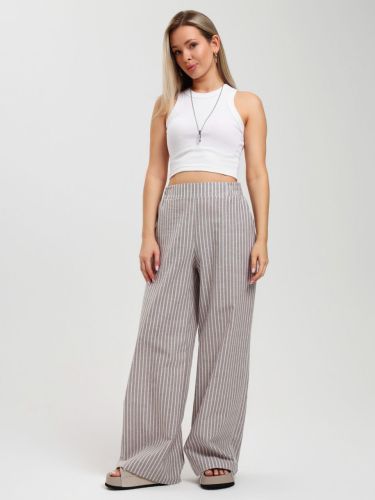 Изображение товара «Женские брюки из плательной ткани «Летний день-2 [бежевый]» арт 85051» из магазина «Ивановский-Текстиль.РФ»