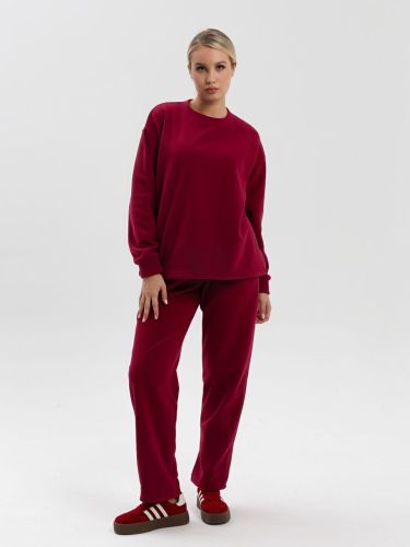 Изображение товара «Женский костюм (джемпер+брюки) из флиса «Демо [вишневый]» арт 85753» из магазина «Ивановский-Текстиль.РФ»
