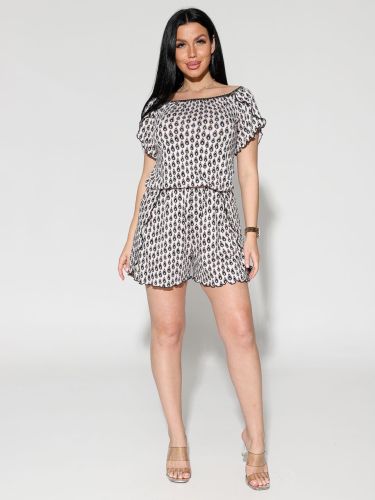 Изображение товара «Женский комбинезон (топ+шорты) из вискозы «2190/2» арт 89920» из магазина «Ивановский-Текстиль.РФ»