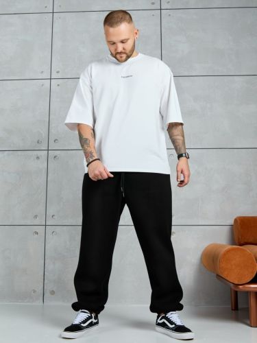 Изображение товара «Мужские брюки из футера с начесом «Тренд [черный]» арт 87095» из магазина «Ивановский-Текстиль.РФ»