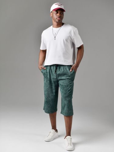 Изображение товара «Мужские шорты из кулирки «Штиль-3 [зеленый]» арт 85066» из магазина «Ивановский-Текстиль.РФ»