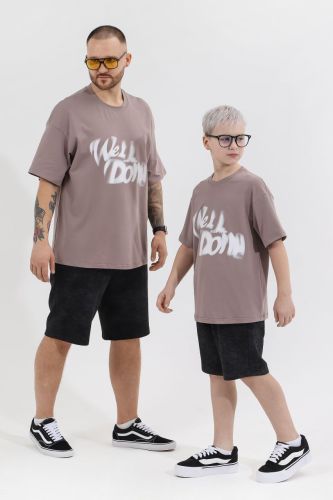 Изображение товара «Футболка для мальчика из кулирки с лайкрой «Леон-3 [бежевый]» арт 83850» из магазина «Ивановский-Текстиль.РФ»