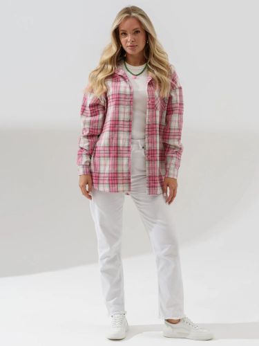 Изображение товара «Женская рубашка из фланели «Имидж 2288-Ф (фуксия)» арт 86423» из магазина «Ивановский-Текстиль.РФ»