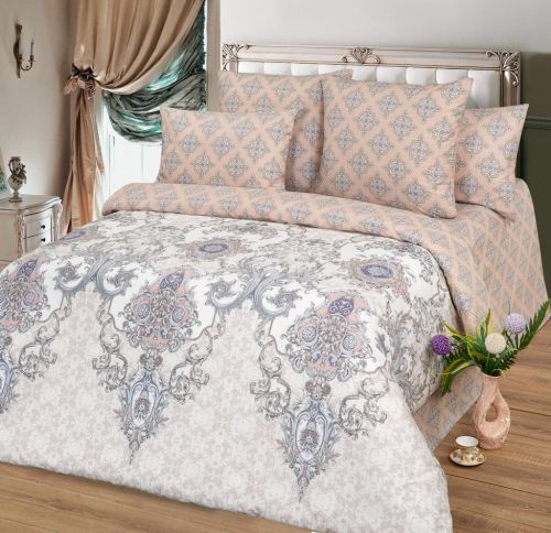 Изображение товара «Постельное бельё из поплина «Медальон» арт 70745» из магазина «Ивановский-Текстиль.РФ»