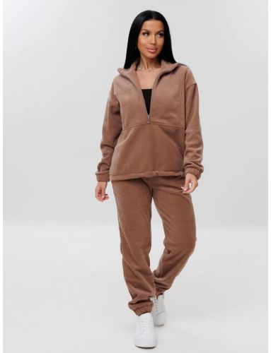 Изображение товара «Женский костюм (толстовка+брюки) из флиса «К-211 (Ф) (коричневый)» арт 86992» из магазина «Ивановский-Текстиль.РФ»
